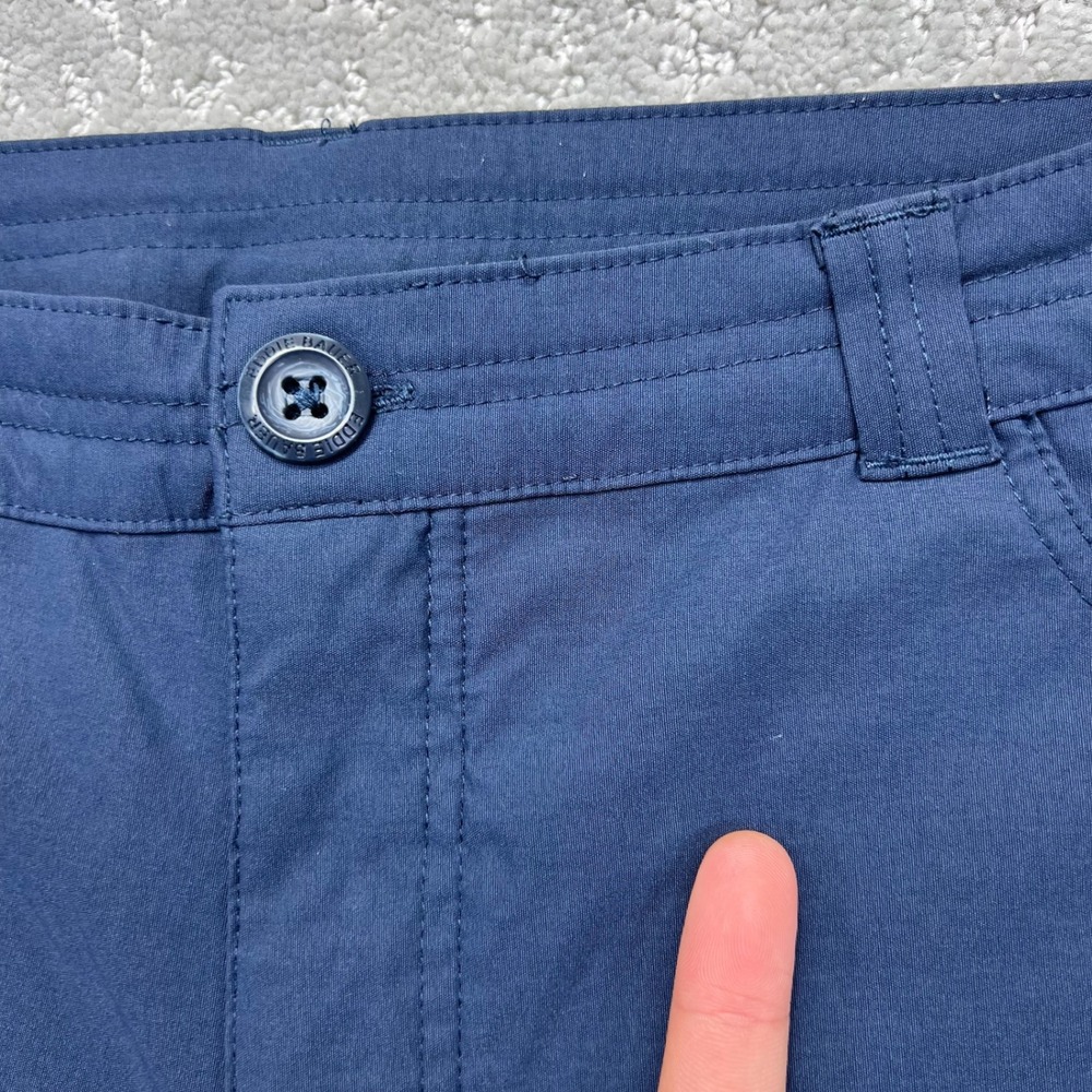 Eddie Bauer Pants Womens Size 12 Navy Blue WR W Tech Capri Hiking Outdoor Casual - Picture 3 of 16